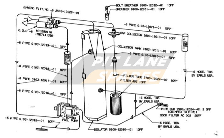 FUEL CELL ASSEMBLY (TOYOTA) Diagram